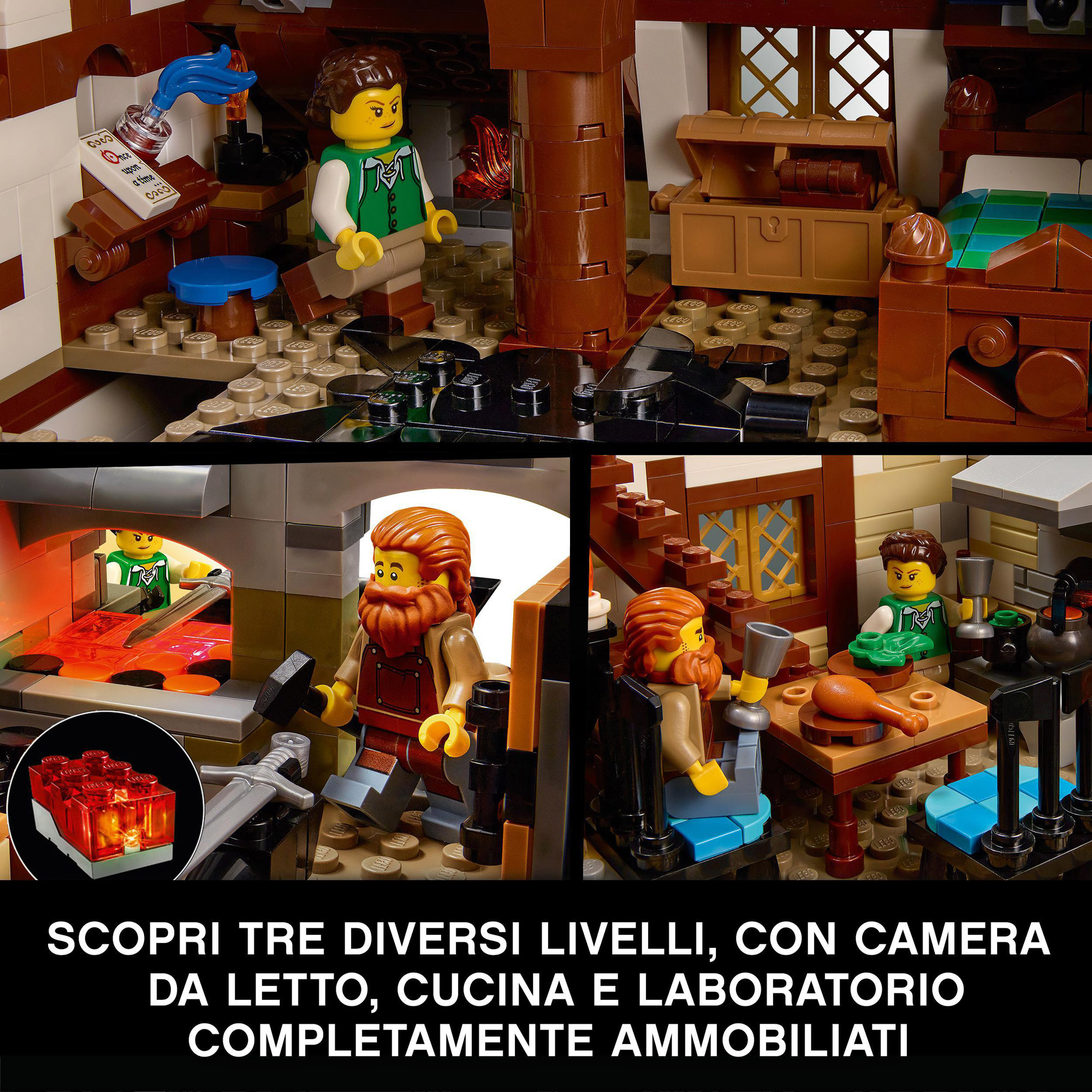 LEGO Ideas Fabbro Medieval da Collezione 21325 - LEGO