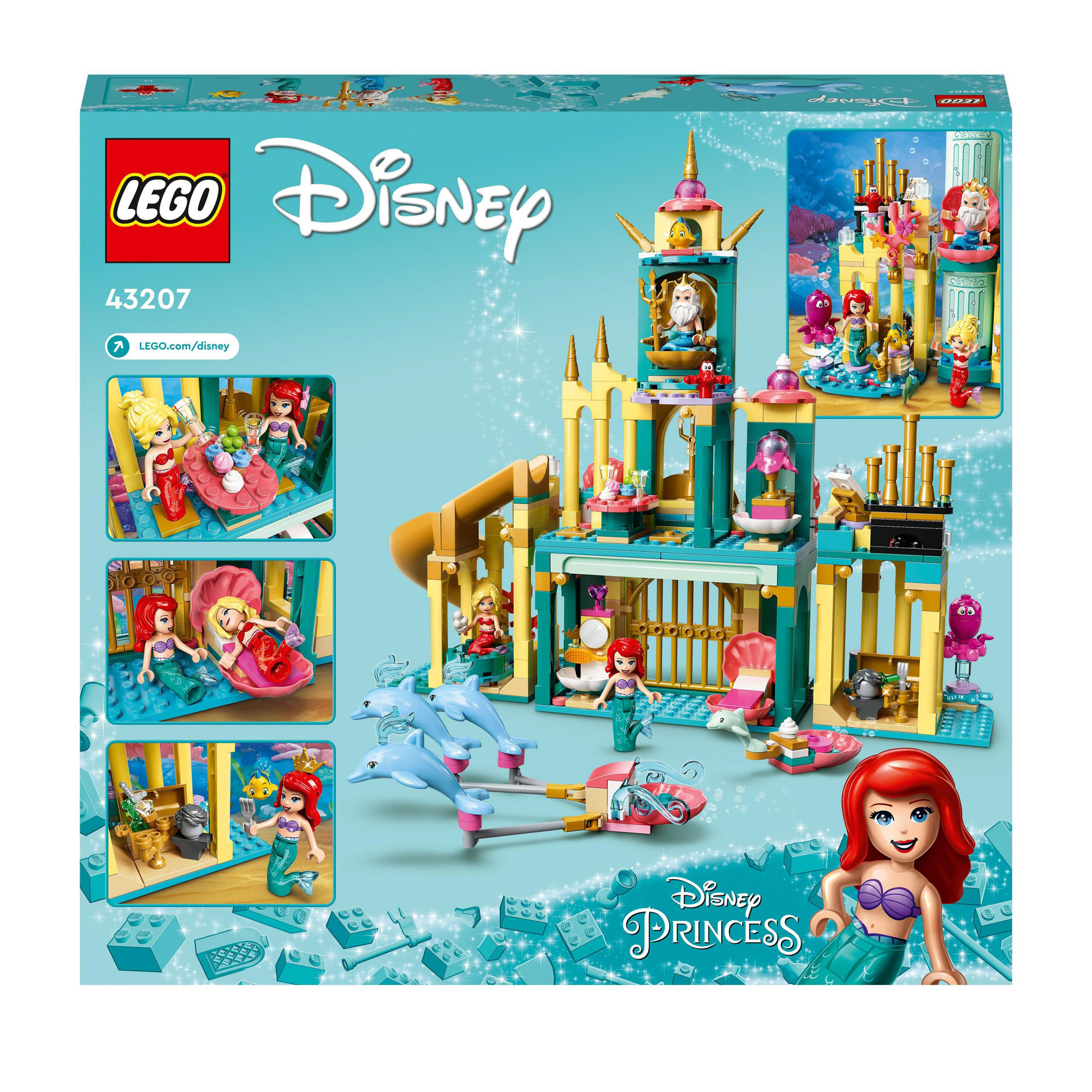 LEGO Disney 43207 il palazzo sottomarino di Ariel - Disney, LEGO