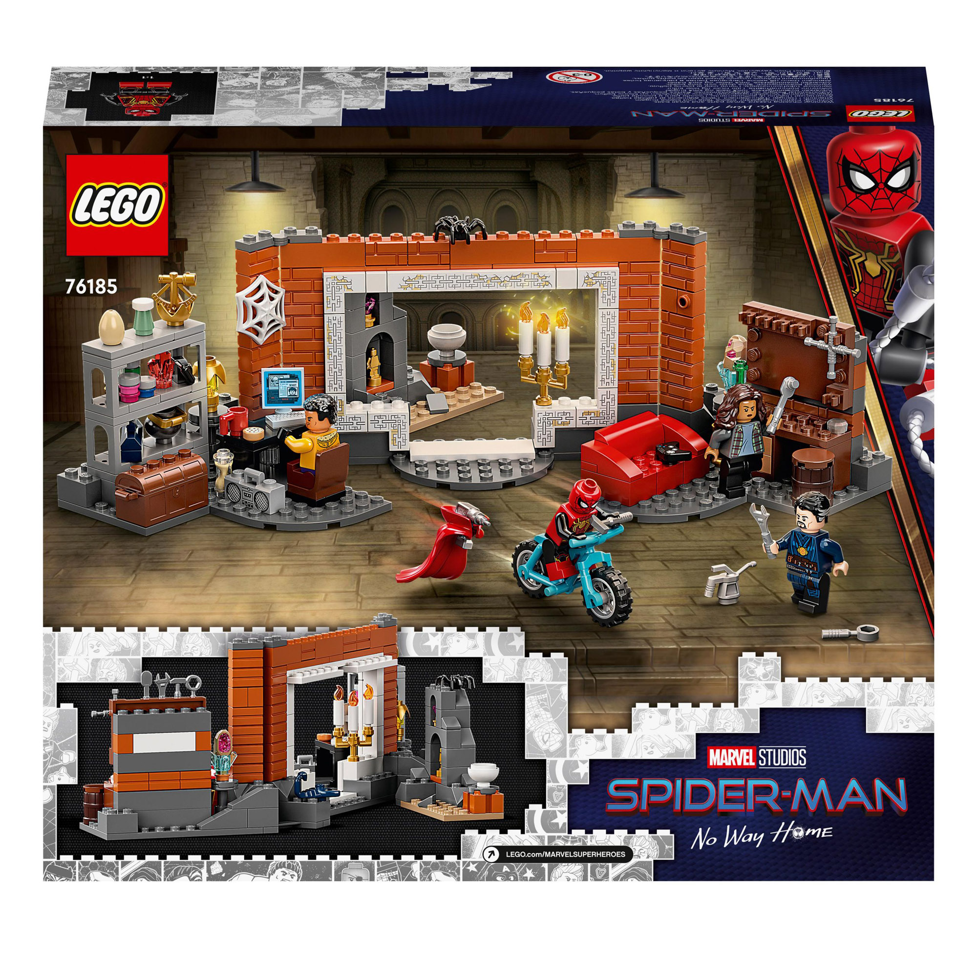 Lego Marvel Spider-man al laboratorio sanctum, più minifigure Dr. Strange e  mostro insetto, 76185 in Vendita Online