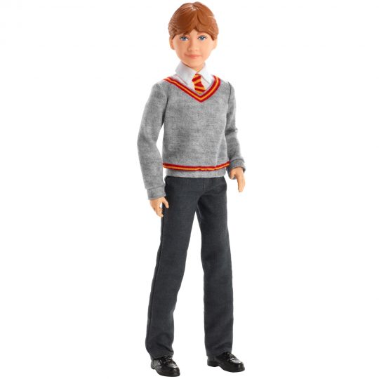 Action figure Ron Weasley 30 cm con Uniforme di Hogwarts e Bacchetta, da Collezione - Harry Potter