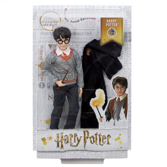 Action figure Harry Potter 30 cm con Uniforme di Hogwarts e Bacchetta, da Collezione - Harry Potter