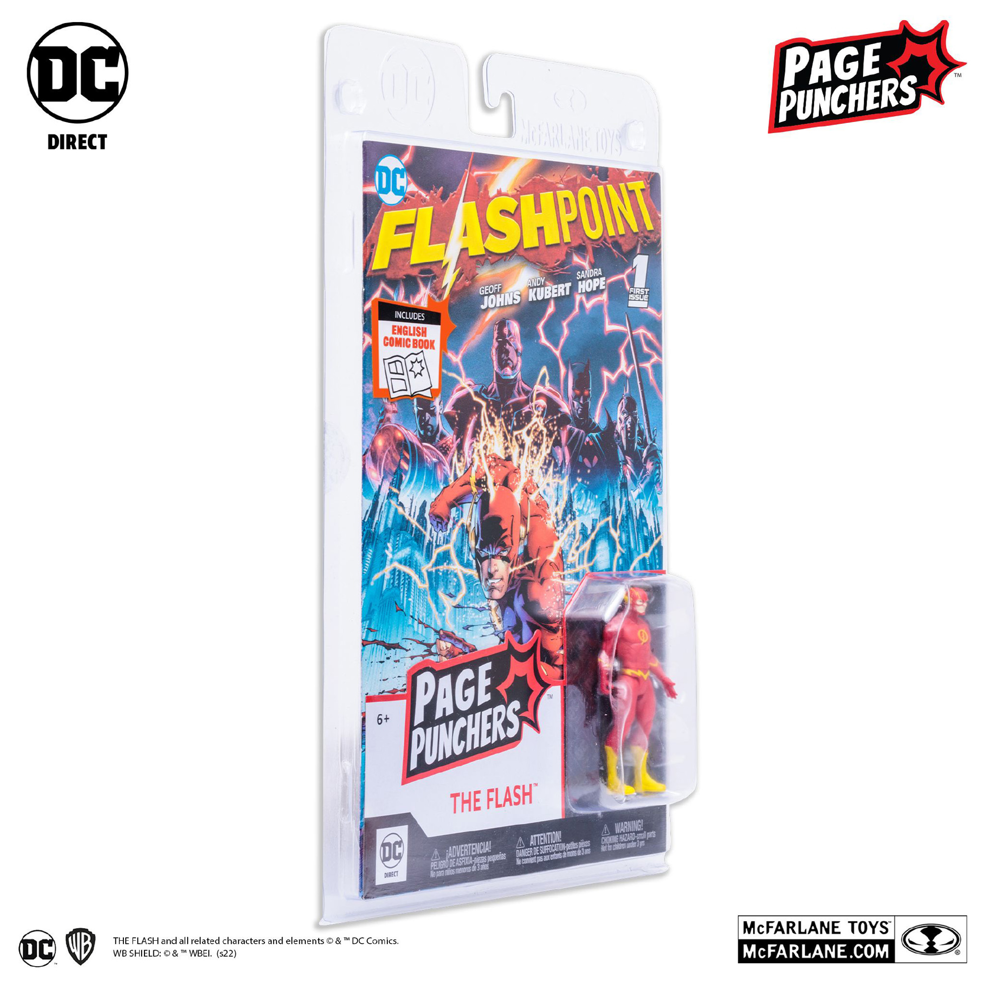 DC Page Punchers Flash + Fumetto 7,5 cm - DC Comics