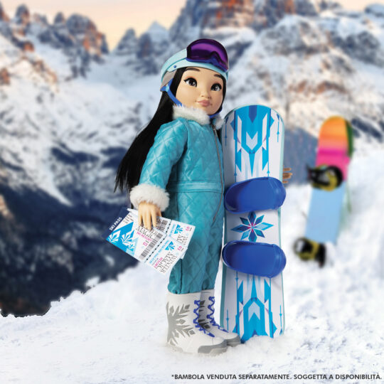 Accessory Pack Deluxe Snowboard ispirato a Elsa per bambole ILY4EVER - Disney ILY4EVER