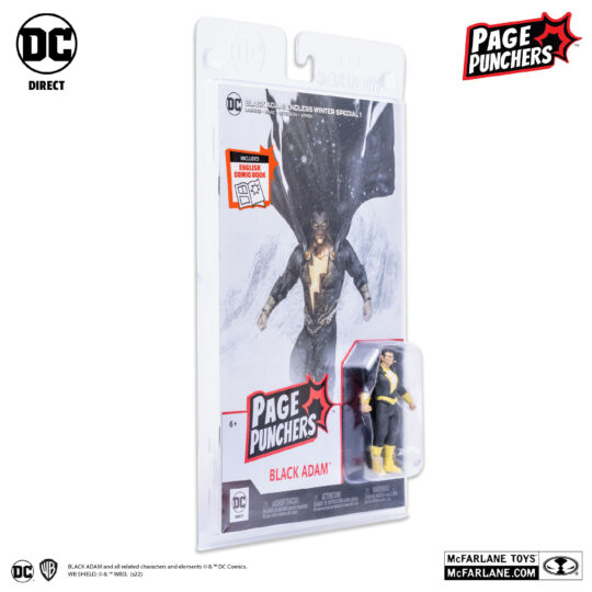 DC Page Punchers Black Adam + Fumetto 7,5 cm - DC Comics