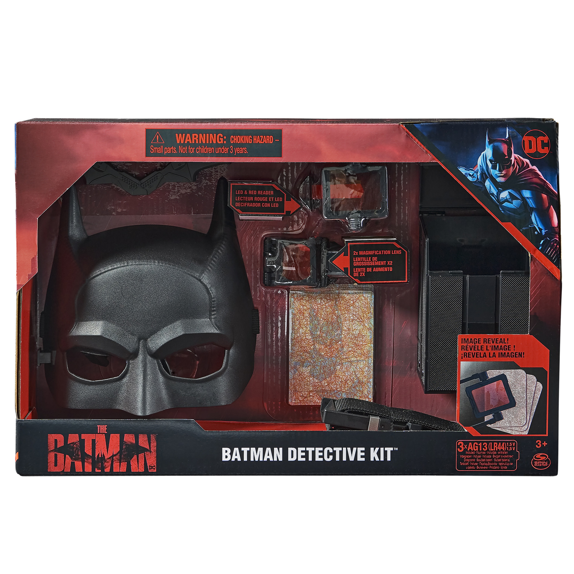 Maschera Batman Detective: set con maschera di Batman e accessori da collezione del film The Batman - DC Comics