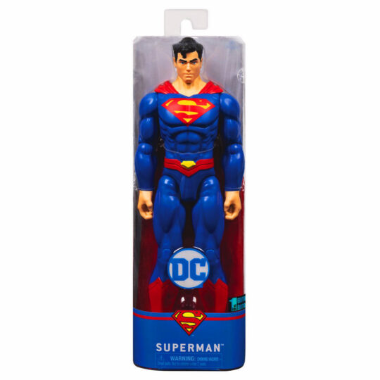 Personaggio Superman 30 cm con decorazioni originali, mantello e 11 punti di articolazione - DC Comics