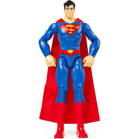 Personaggio Superman 30 cm con decorazioni originali, mantello e 11 punti di articolazione - DC Comics