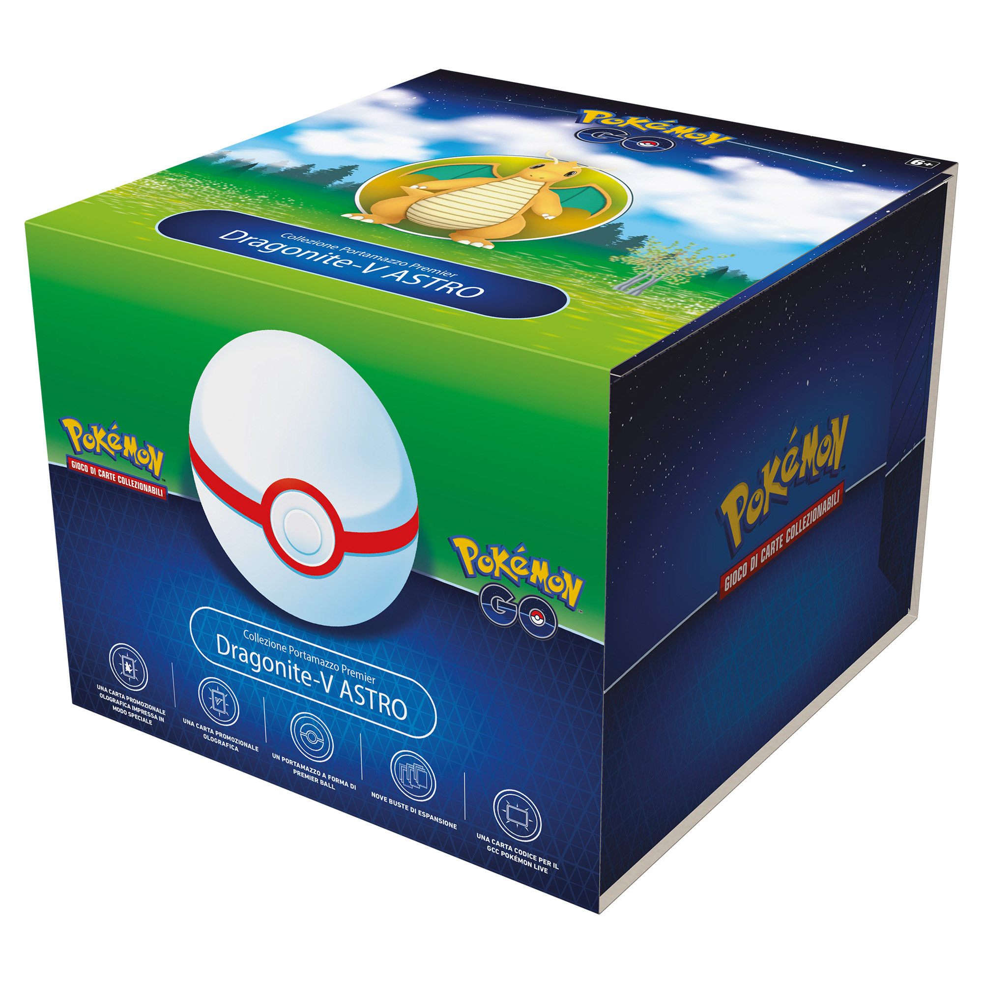 Pokemon 10.5 Pokemon GO Collezione Portamazzo Premier Dragonite- V Astro - Pokémon
