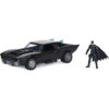 Batmobile in scala con personaggio Batman da 10 cm, luci e suoni, da collezione - DC Comics