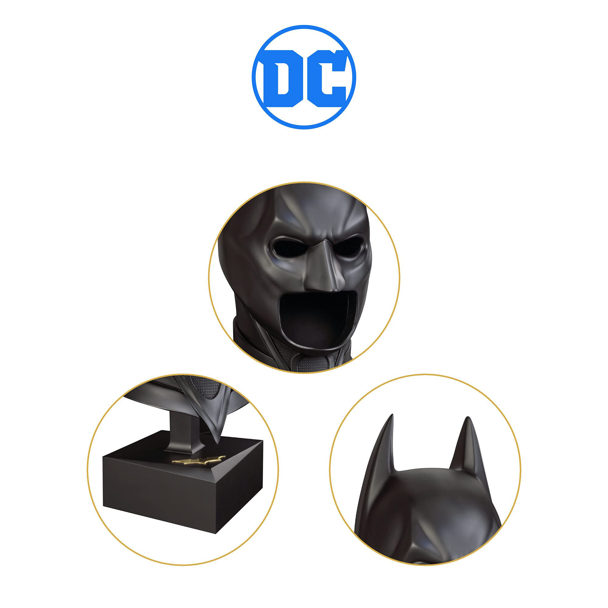 Maschera da collezione Batman con espositore - DC Comics