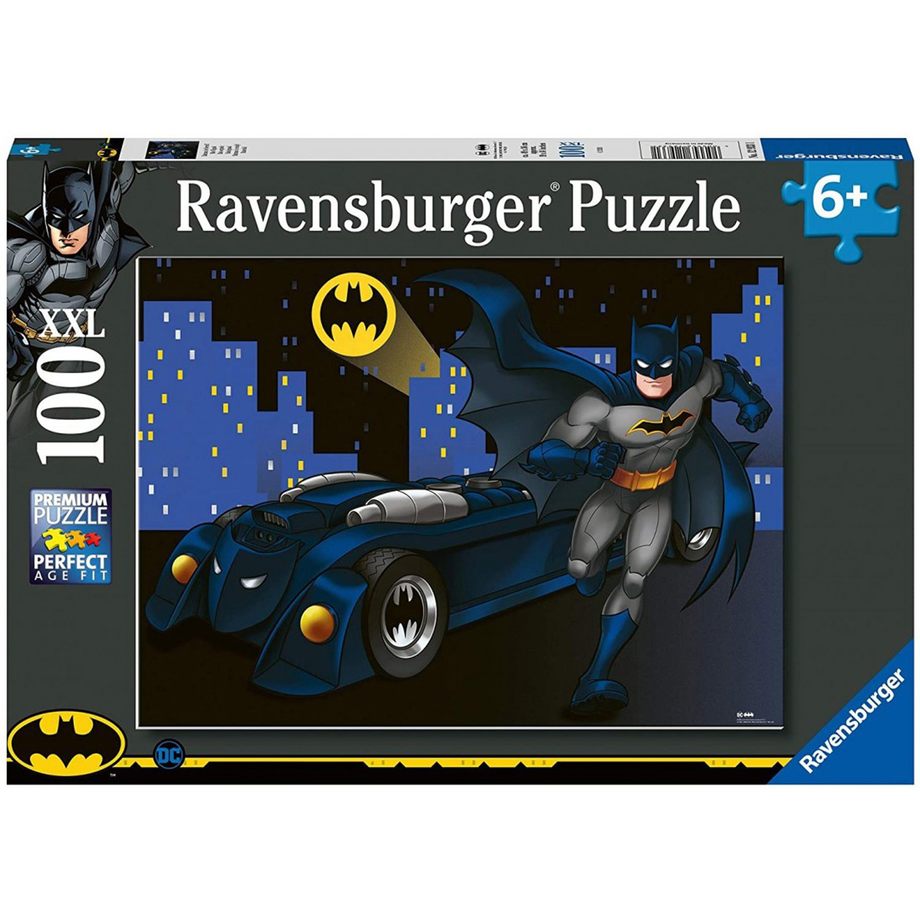 Ravensburger Puzzle Batman 100 Pezzi XXL - DC Comics, Ravensburger