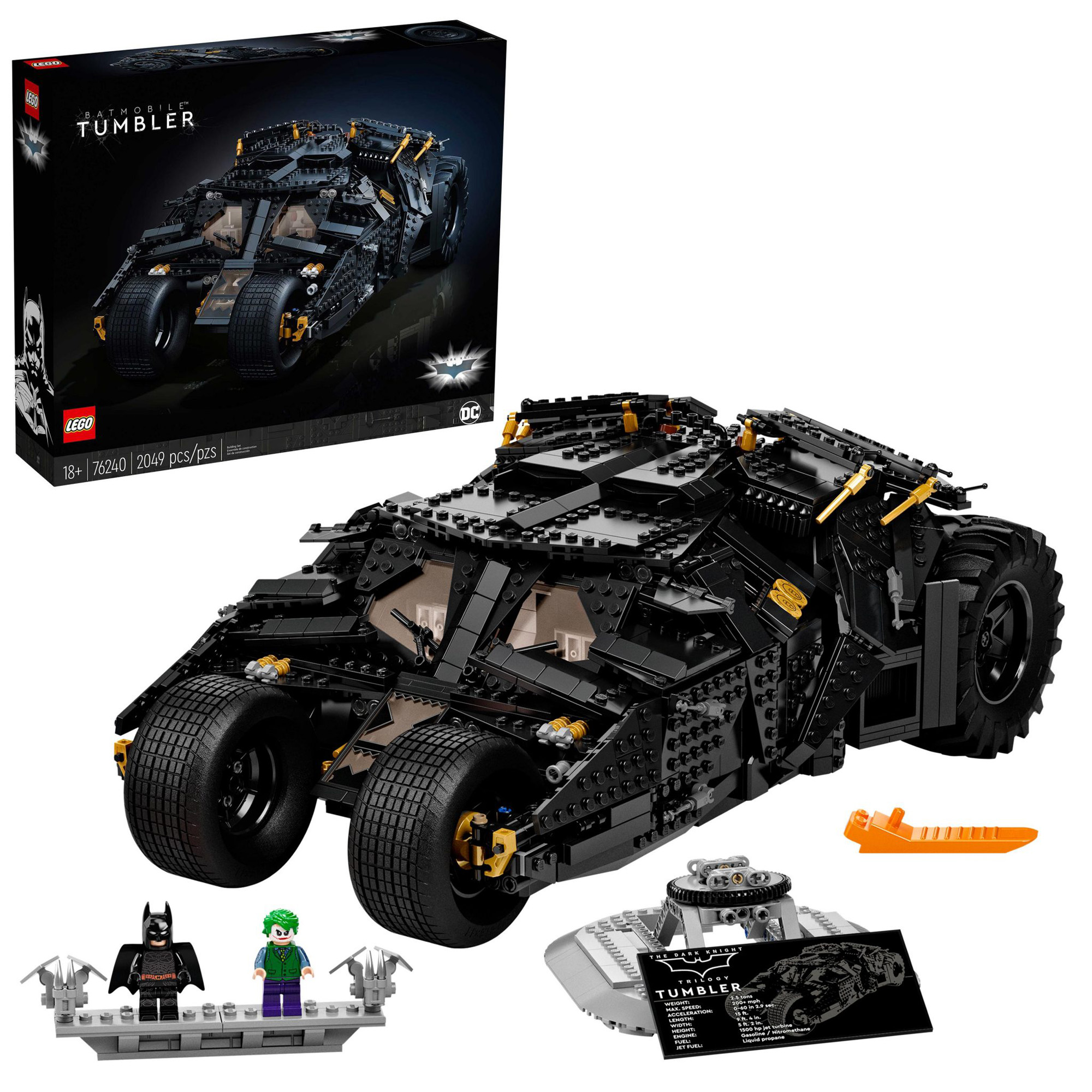 LEGO 76240 DC Batman Batmobile Tumbler, Modellismo Auto Da