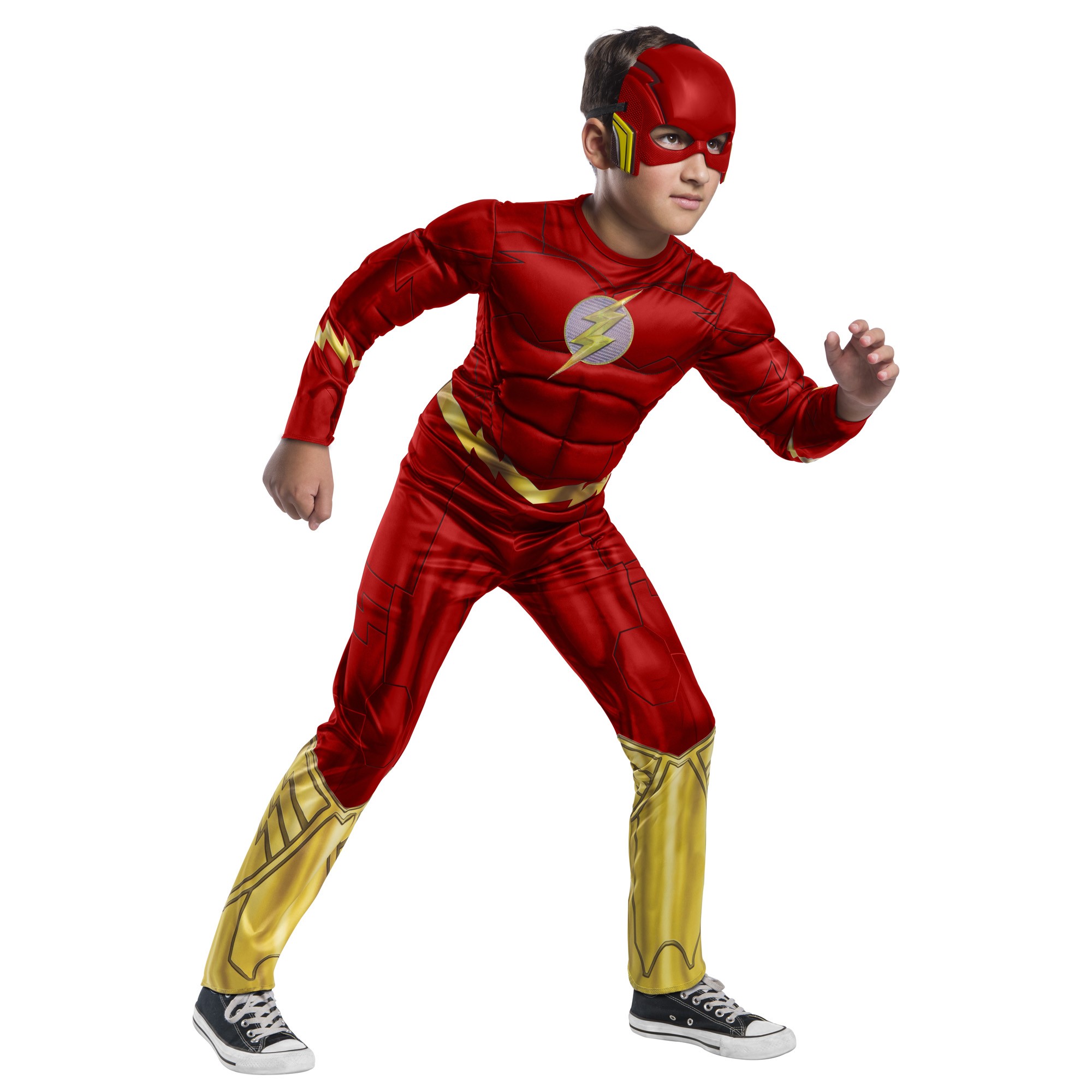 Costume Flash con muscoli da 3 a 8 anni - DC Comics