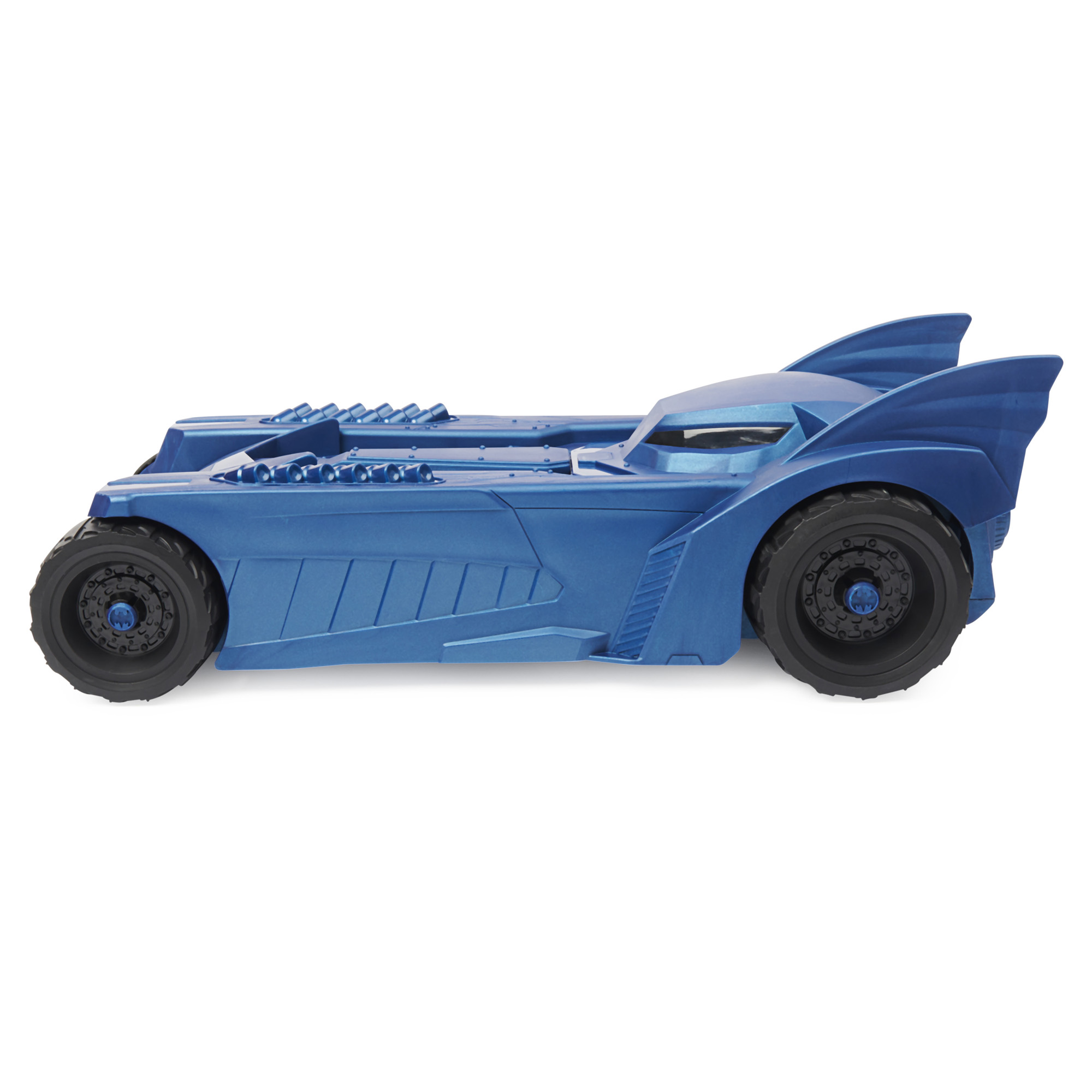 Batmobile blu con tettuccio apribile, contenitore personaggi - DC Comics