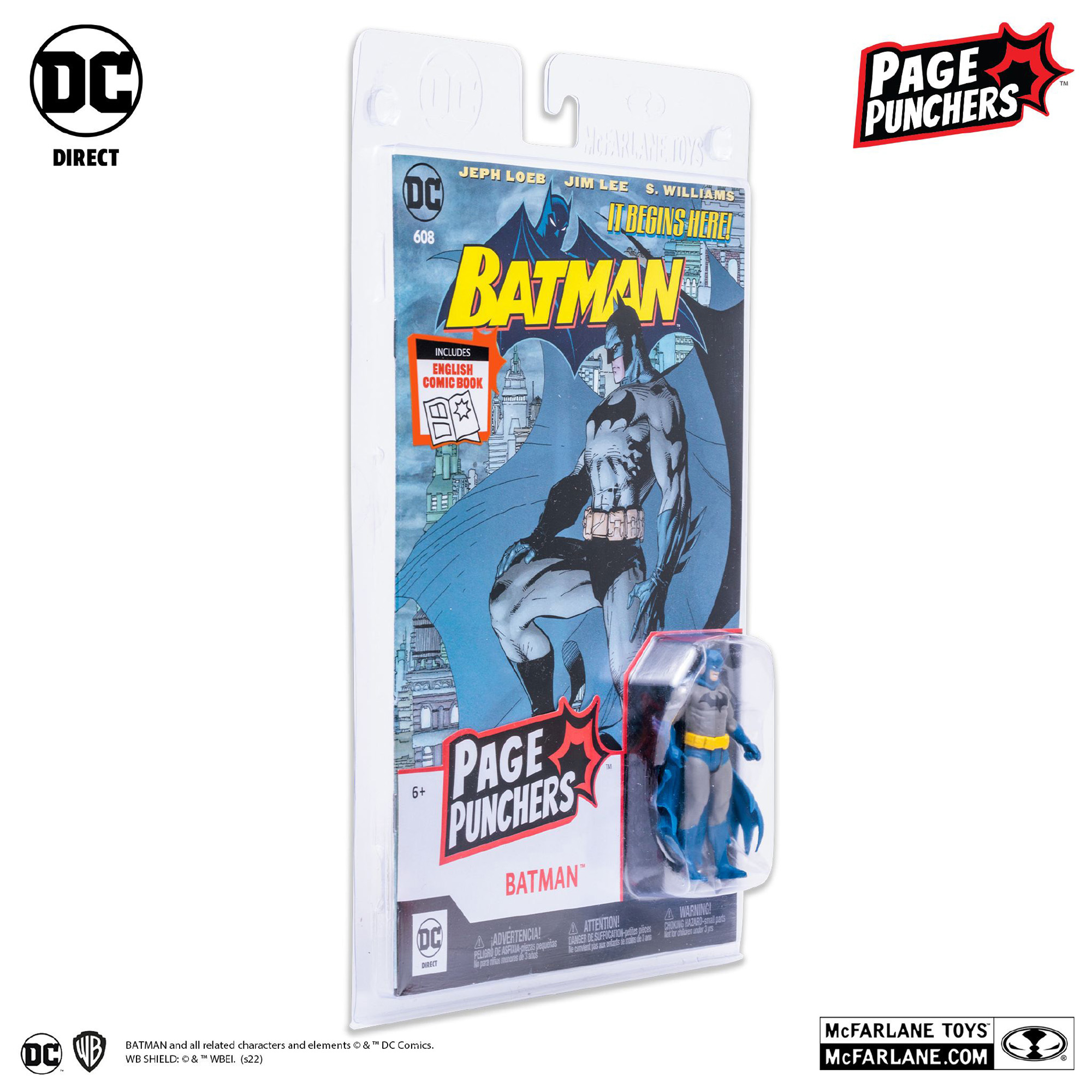 DC Page Punchers Batman + Fumetto 7,5 cm - DC Comics