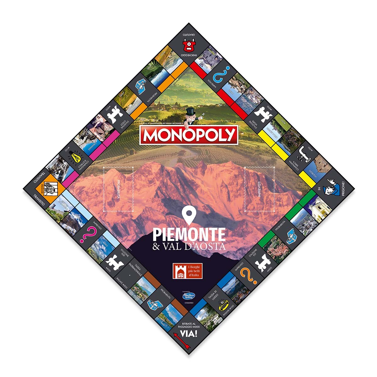 Monopoly Piemonte E Valle D'Aosta - Edizione I Borghi Più Belli d'Italia - Monopoly