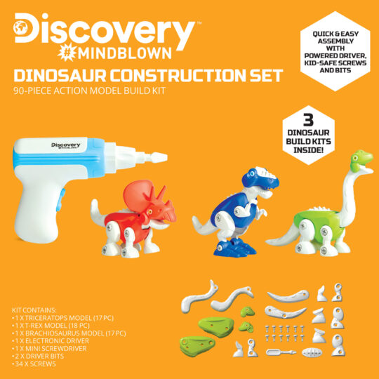 Set Dinosauri da costruzione 56 pezzi - Discovery Mindblown