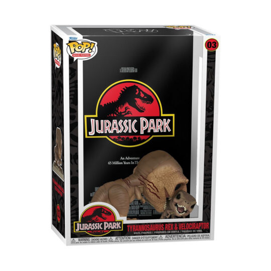 Funko POP! Tyrannosaurus Rex & Velociraptor - Jurassic Park #3 9cm - Funko, Jurassic World