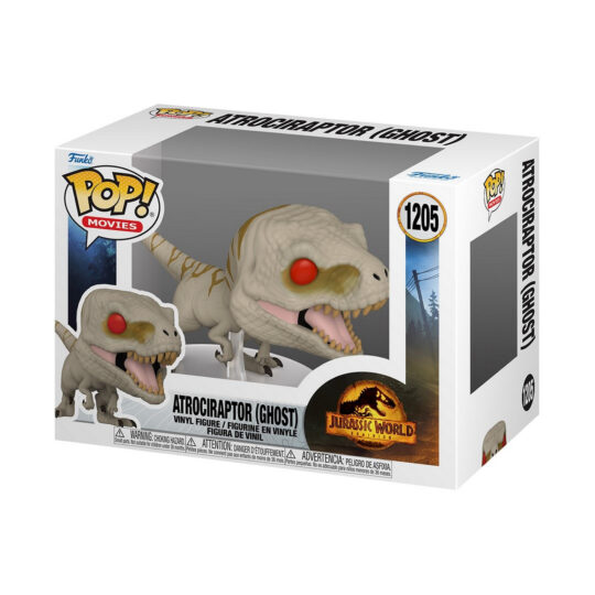 Funko POP! Atrociraptor (Ghost) - Jurassic World: Il Dominio #1205 9cm - Funko, Jurassic World