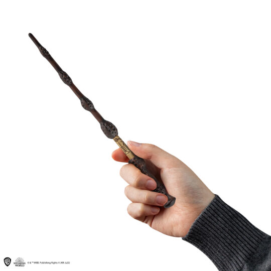 Penna bacchetta Albus Silente con supporto - Harry Potter