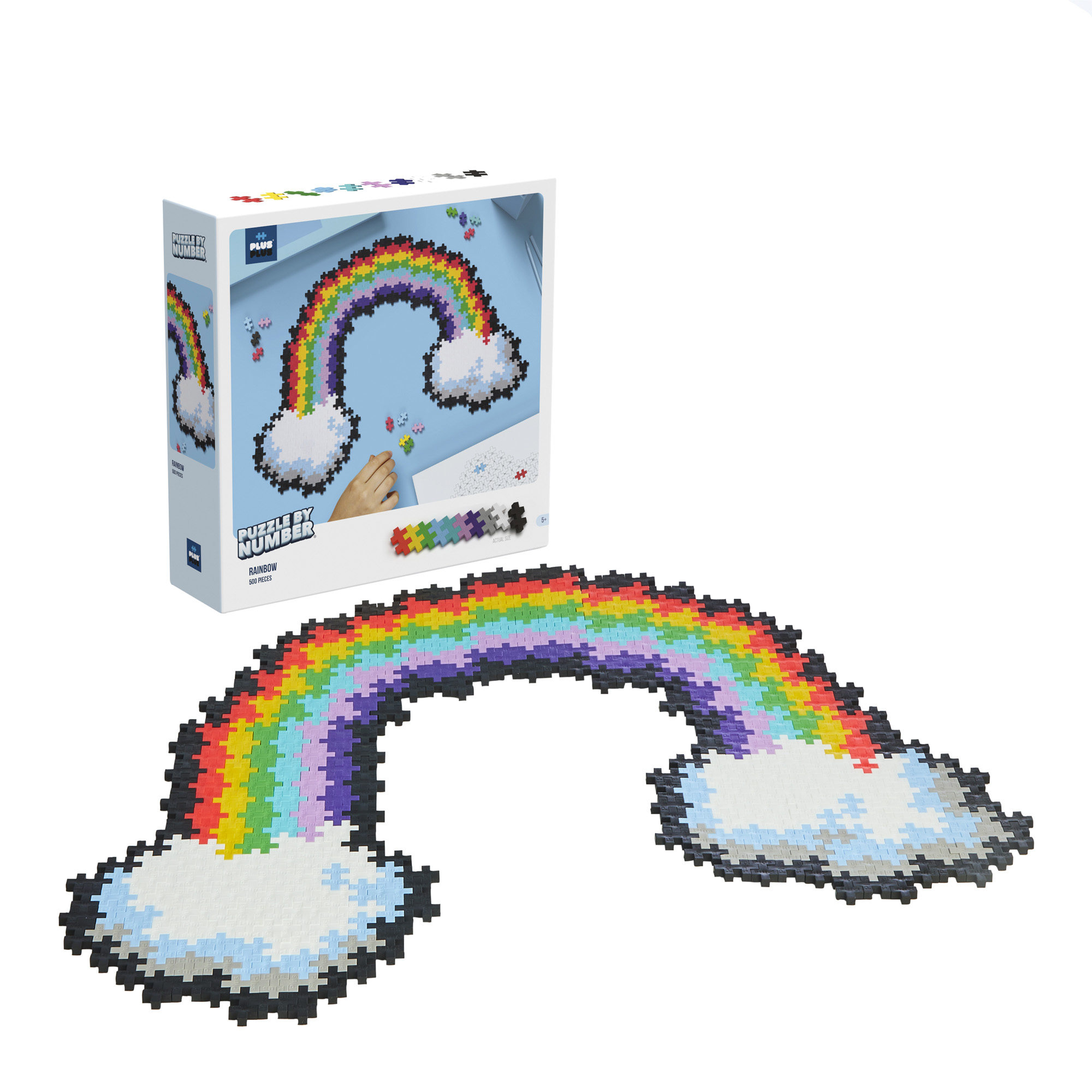 Puzzle By Number Rainbow - Plus-Plus