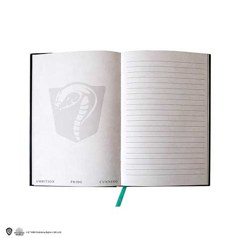 Quaderno rigido e segnalibro Serpeverde scudo - Harry Potter