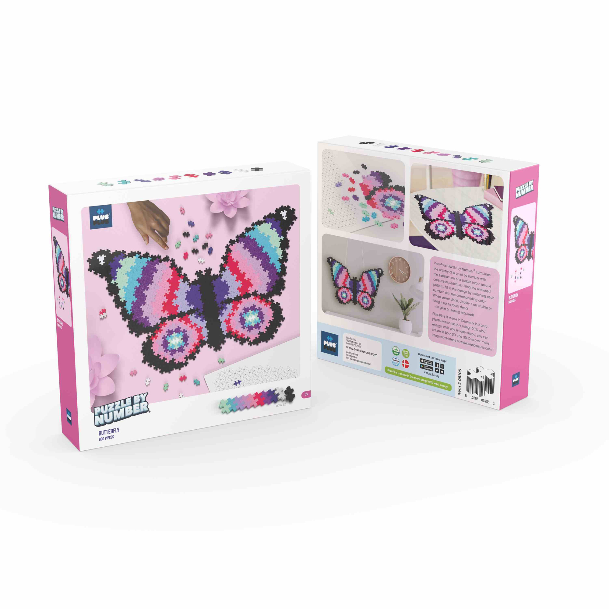 Puzzle By Number Butterfly - Plus-Plus
