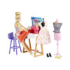 Playset Atelier con Barbie Stilista, outfit alla moda e accessori - Barbie