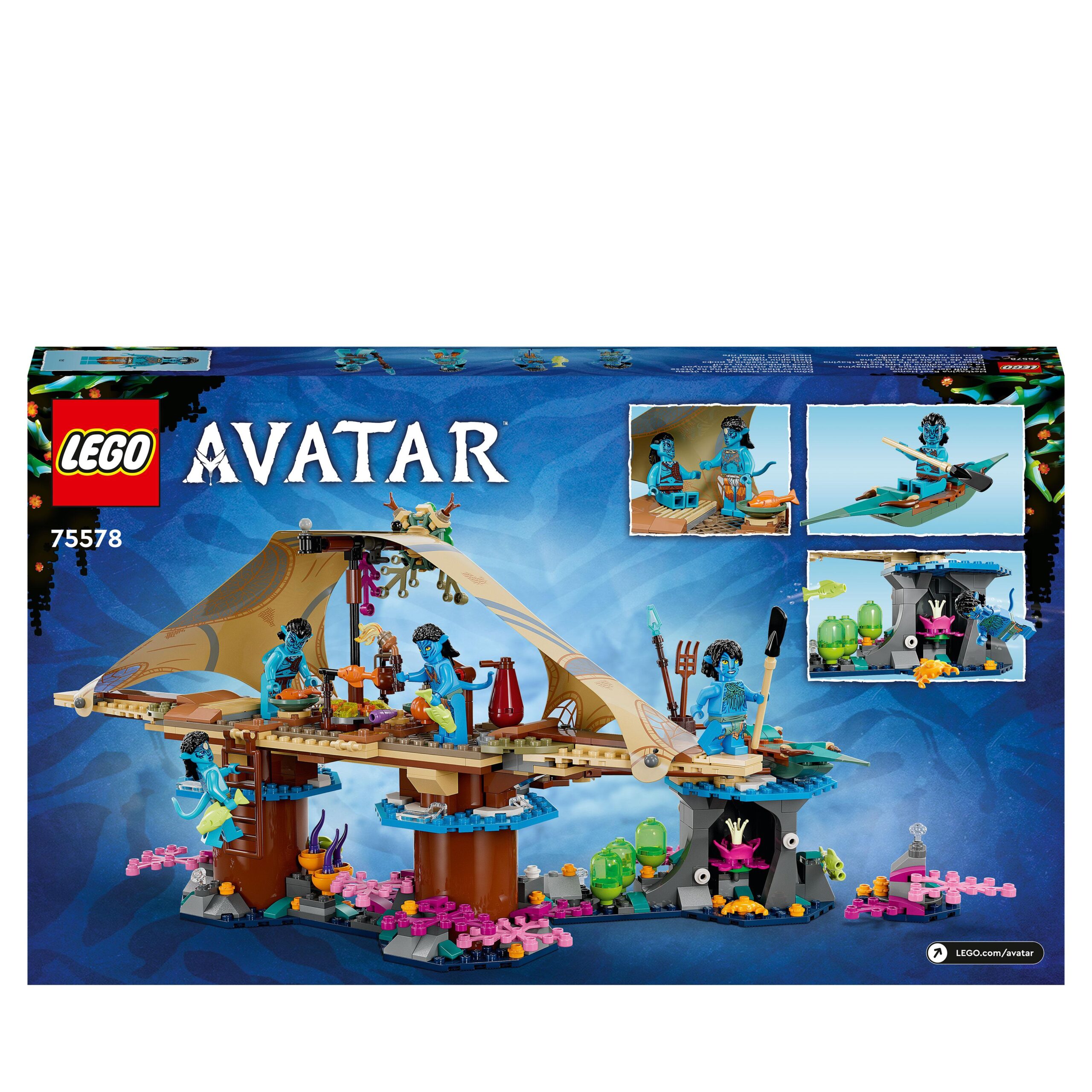 LEGO Avatar 75578 La Casa Corallina di Metkayina, Villaggio di Pandora - LEGO