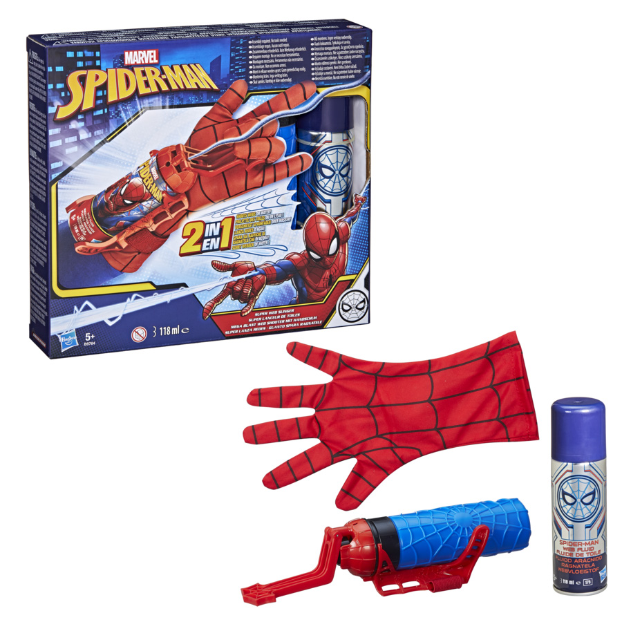 Guanto Spararagnatele Spiderman 2 in 1 (acqua e ragnatele) - Marvel