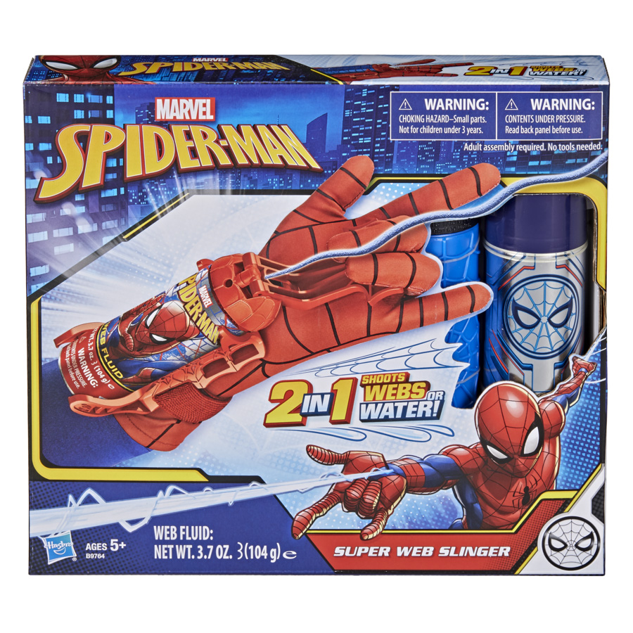 Guanto Spararagnatele Spiderman 2 in 1 (acqua e ragnatele) - Marvel