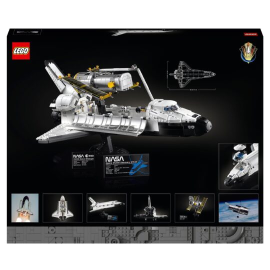 LEGO Icons 10283 NASA Space Shuttle Discovery, Modellino con Telescopio Hubble - LEGO