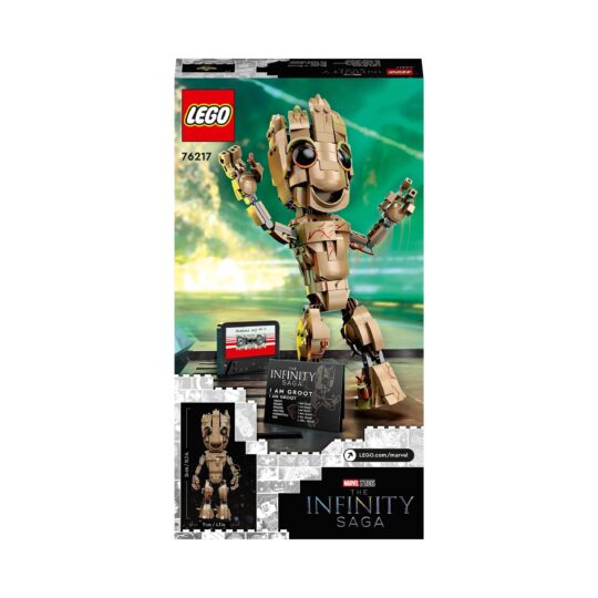 LEGO Marvel 76217 Io Sono Groot, con Modellino dei Guardiani della Galassia - LEGO