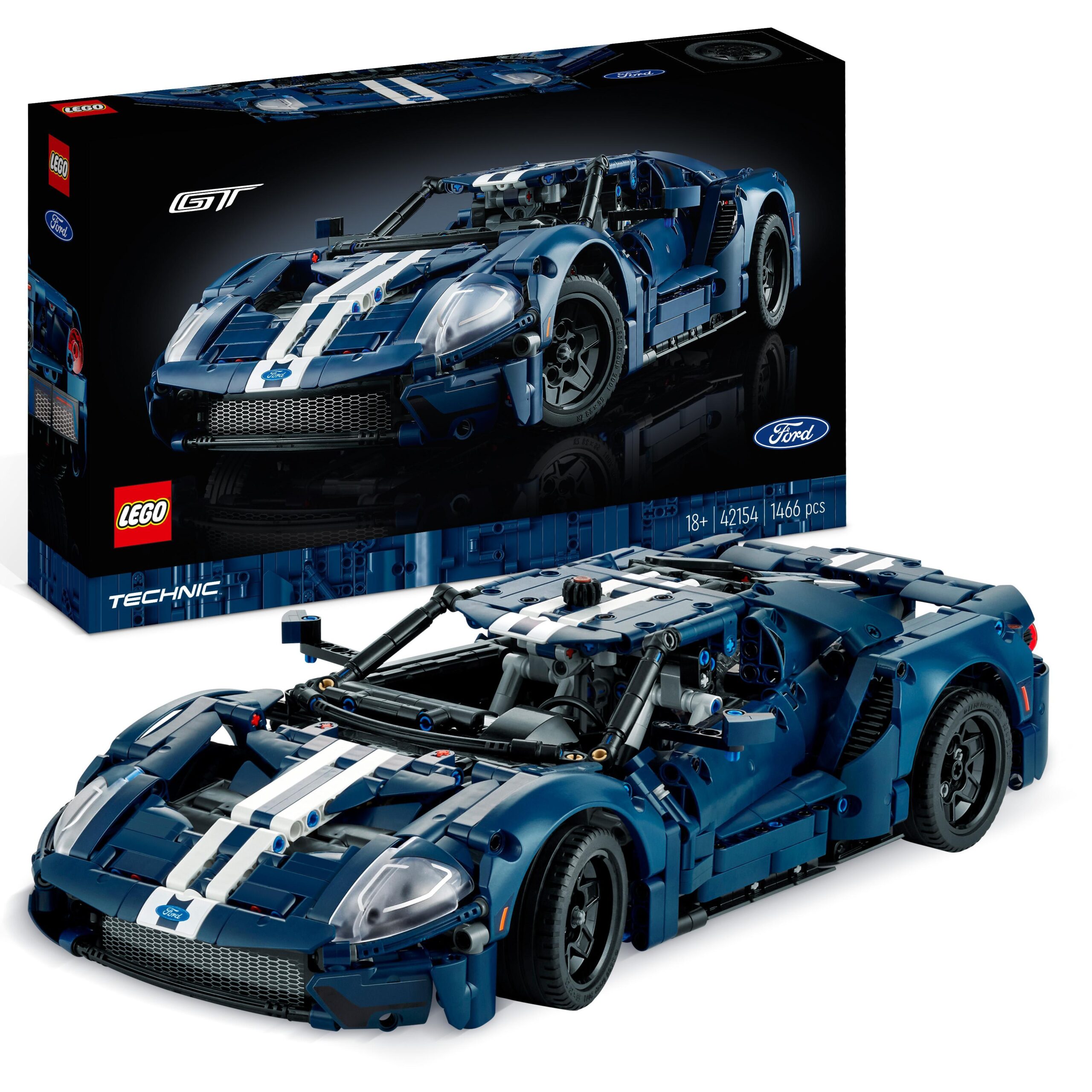 LEGO Technic 42154 Ford GT 2022, Kit Modellino Auto, Supercar in