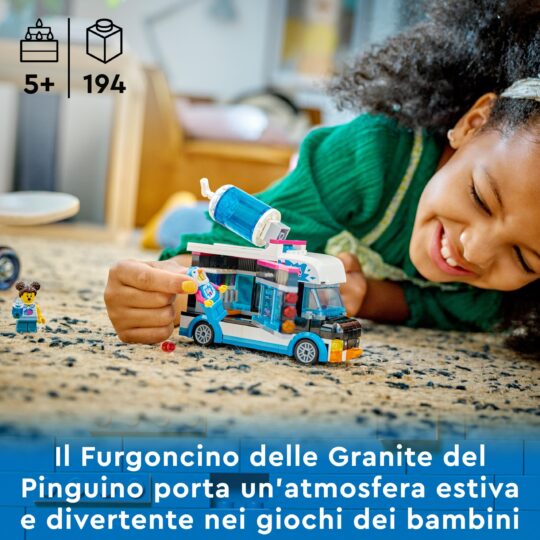 LEGO City 60384 Il Furgoncino delle Granite del Pinguino - LEGO
