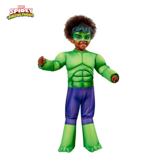 Costume Hulk (Spidey and his Amazing Friends) da 2 a 4 anni - Marvel