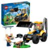 LEGO City 60385 Scavatrice per Costruzioni, Escavatore Giocattolo con Minifigure - LEGO