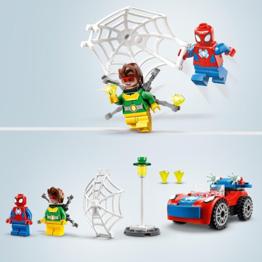 LEGO Marvel 10789 L’Auto di Spider-Man e Doc Ock, Spidey e i Suoi Fantastici Amici - LEGO, Marvel