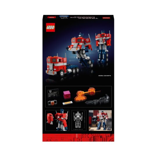 LEGO Icons 10302 Optimus Prime, Modellino 2 in 1 del Leader dei Transformers - LEGO