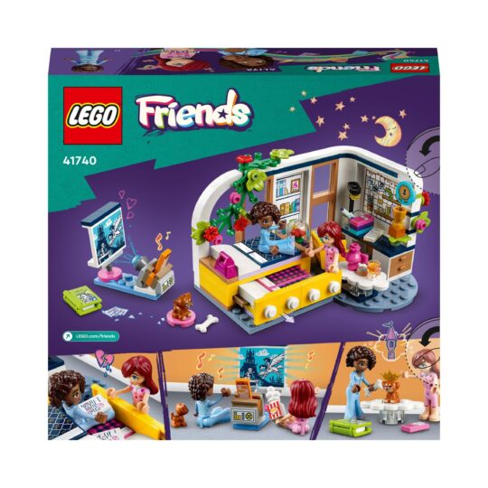 LEGO Friends 41740 La Cameretta di Aliya, Set Cameretta per Pigiama Party - LEGO