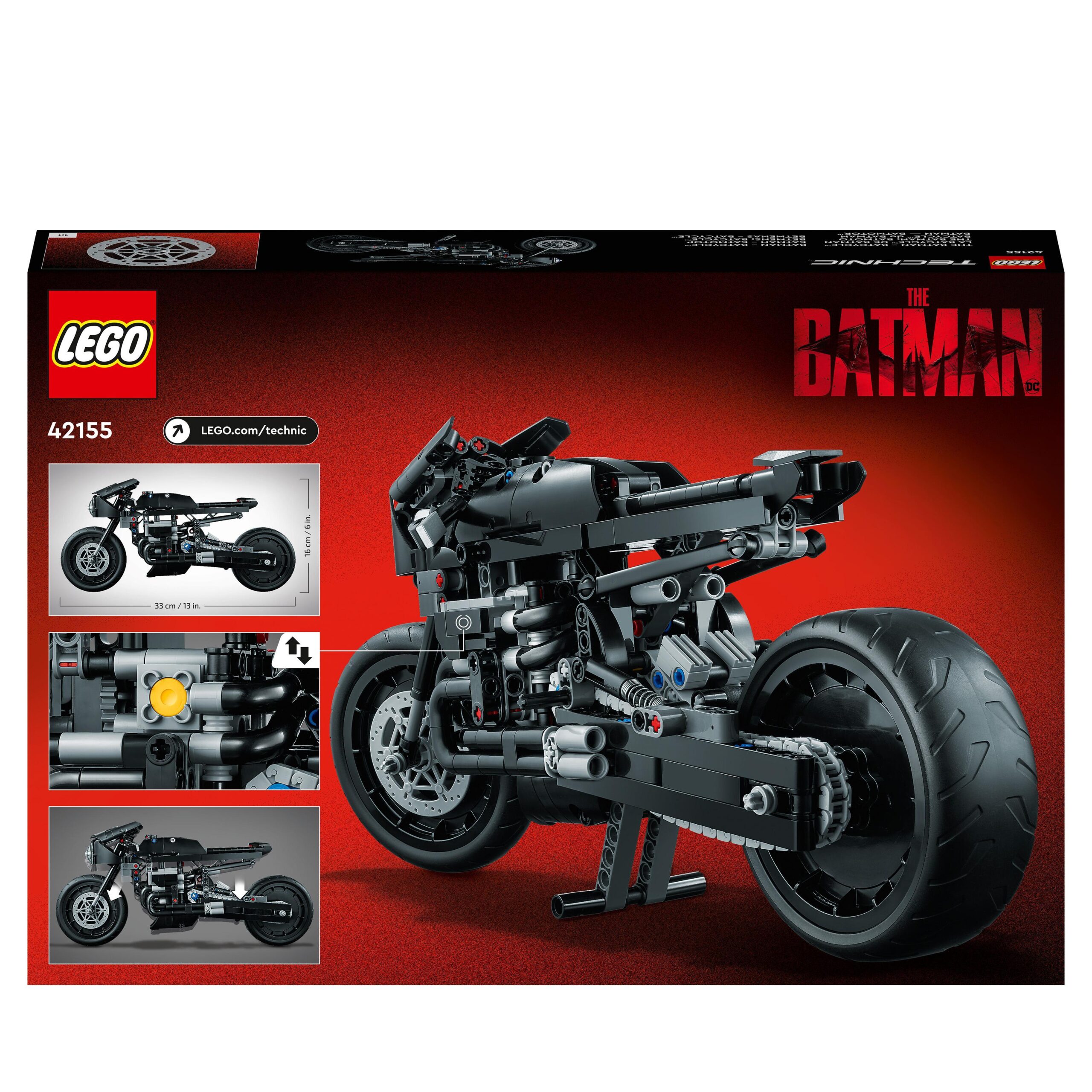 LEGO Technic 42155 THE BATMAN – BATCYCLE, da Collezione - DC Comics, LEGO
