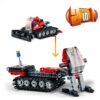 LEGO Technic 42148 Gatto delle Nevi, Set 2 in 1 con Motoslitta e Spazzaneve - LEGO