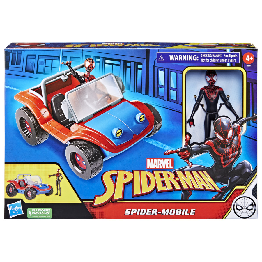 Macchina Spider-Mobile di Miles Morales 15 cm con action figure - Marvel