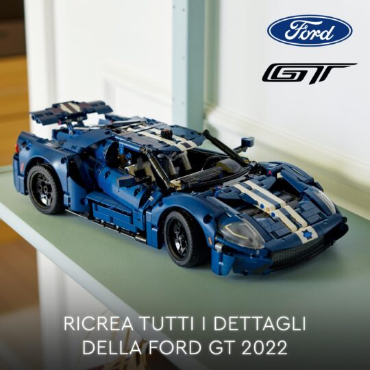 LEGO Technic 42154 Ford GT 2022, Kit Modellino Auto, Supercar in Scala 1:12, da collezione - LEGO