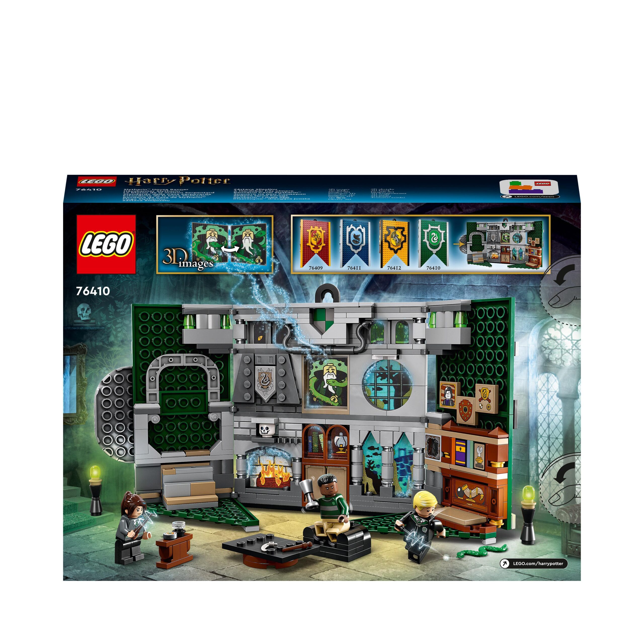 LEGO Harry Potter 76410 Stendardo della Casa Serpeverde da Parete, da collezione - Harry Potter, LEGO