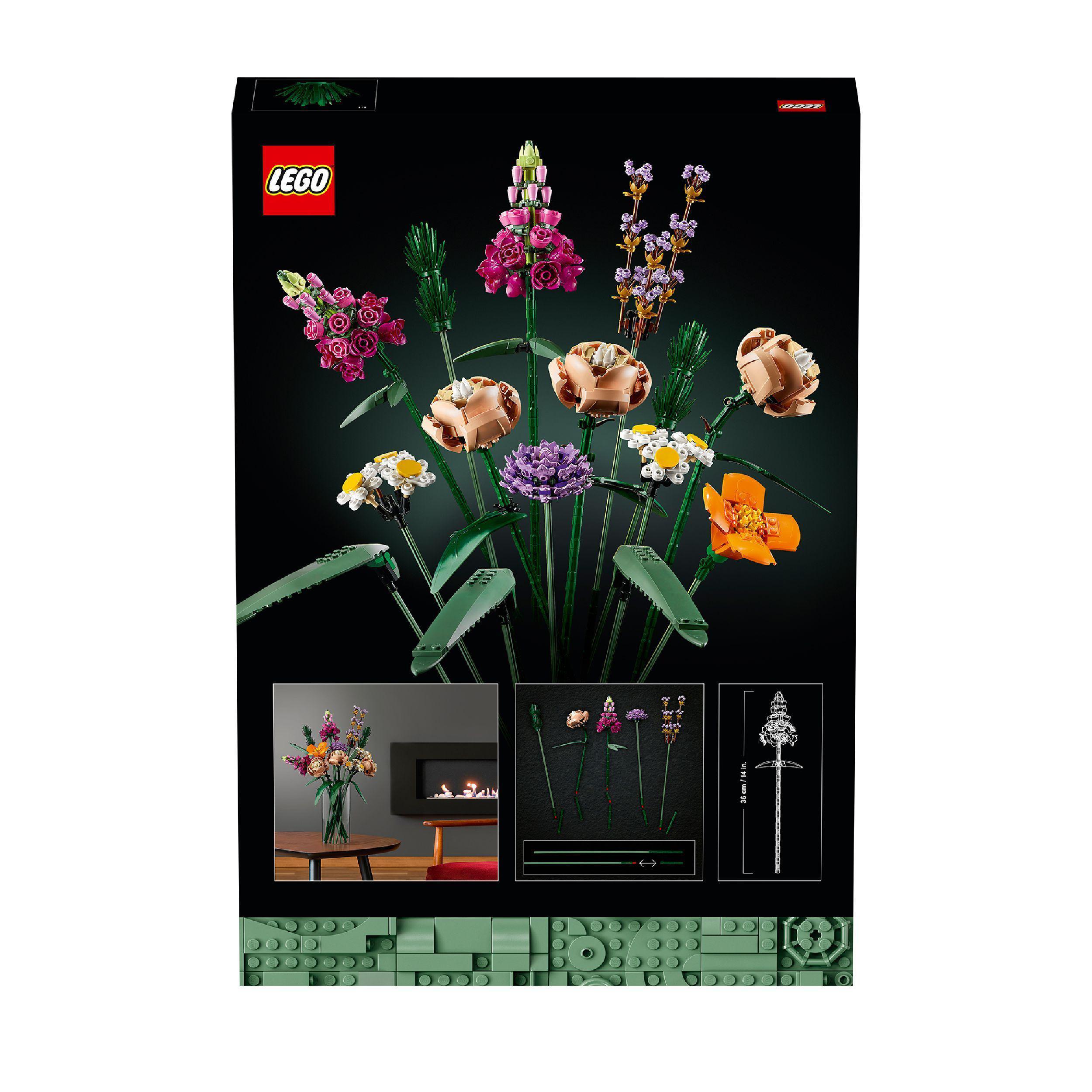 LEGO Icons 10280 Bouquet di Fiori, Piante Artificiali, Botanical Collection - LEGO