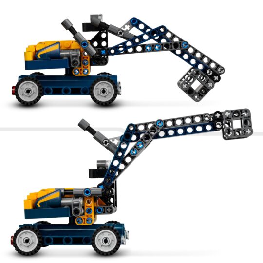 LEGO Technic 42147 Camion Ribaltabile, Set 2 in 1 con Camioncino ed Escavatore - LEGO