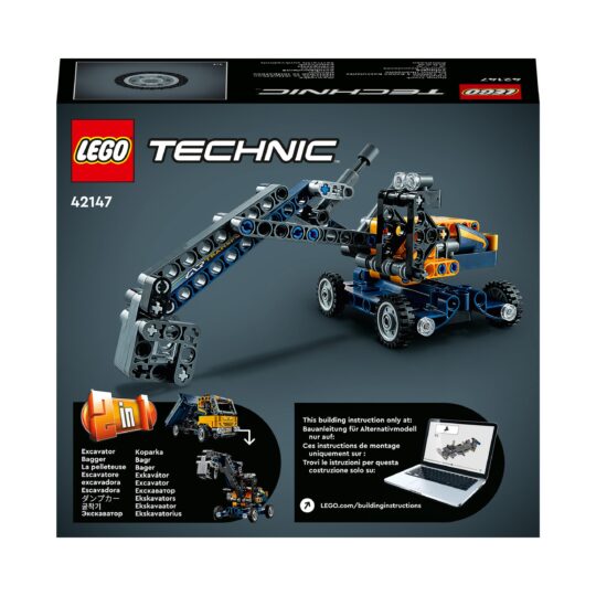 LEGO Technic 42147 Camion Ribaltabile, Set 2 in 1 con Camioncino ed Escavatore - LEGO