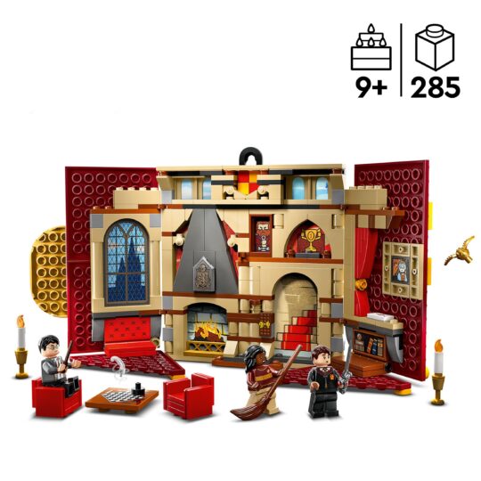 LEGO Harry Potter 76409 Stendardo della Casa Grifondoro da Parete, da collezione - Harry Potter, LEGO