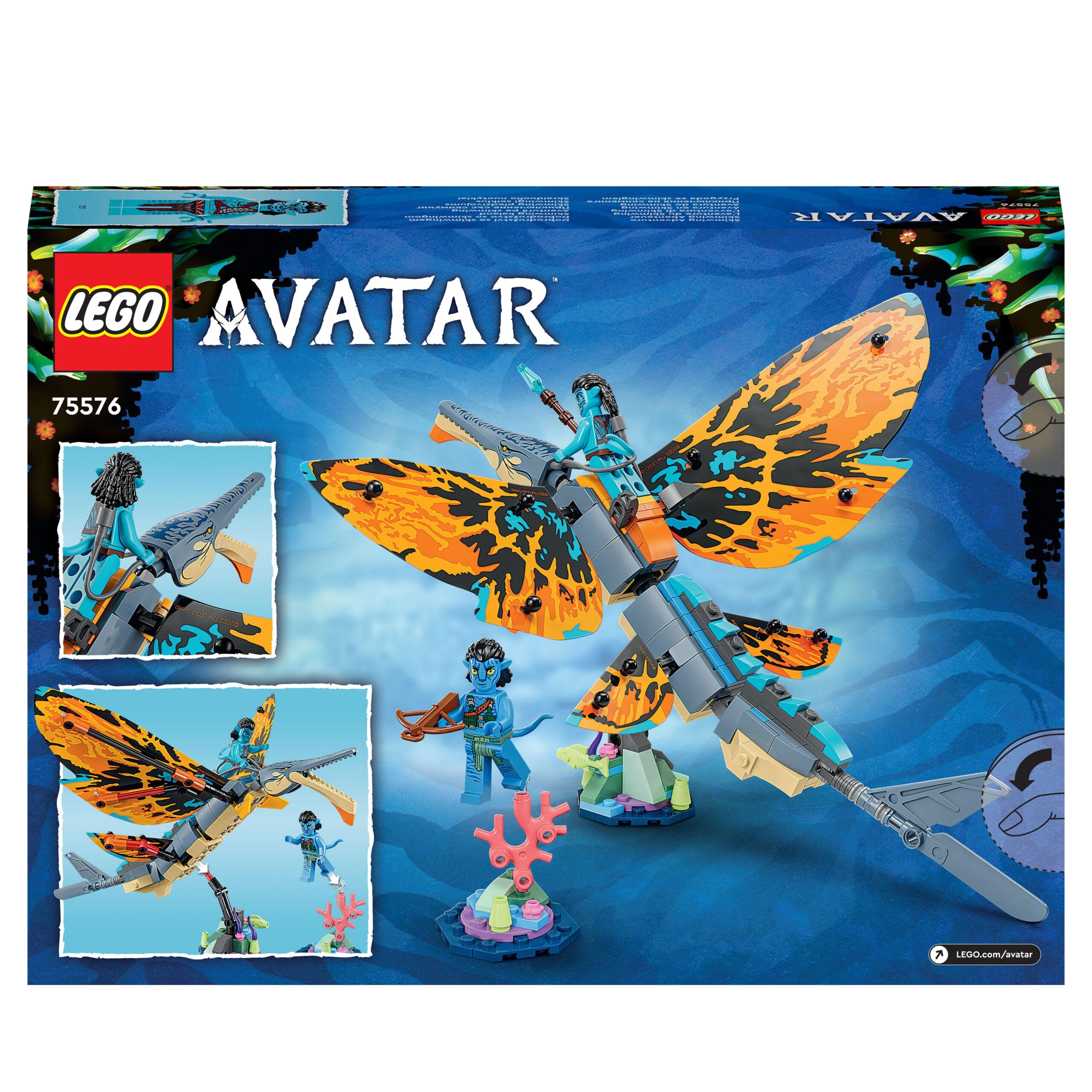 LEGO Avatar 75576 L’Avventura di Skimwing con Jake Sully e Tonowari - LEGO
